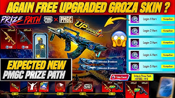 😱 Free Auto Upgraded Groza Skin Again For Everyone | Expected Again PMGC Prize Path | PUBGM
