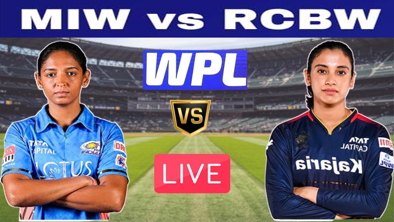 Live Mumbai Indians Women vs Royal Challengers Bangalore Women MIW vs