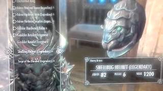 Skyrim Dawnguard new falmer armor & Shellbug Helm