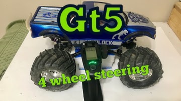 Turnigy Flysky GT5 test part 2  4 wheel steering ABS and throttle Gyro
