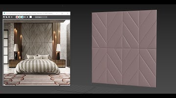 Bed Back Panel Modelling In 3ds Max | Head Board Modelling | Auto Desk 3ds Max |Esthetic Space Decor