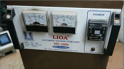 Sửa ổn áp LIOA 10kva:Tại sao Motor test chạy ok mà mình vẫn đè ra sửa nó?