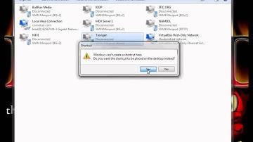 How to create a VPN icon on Windows 7 desktop