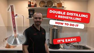 Double Distilling & Redistilling with Pure Distilling Condensers