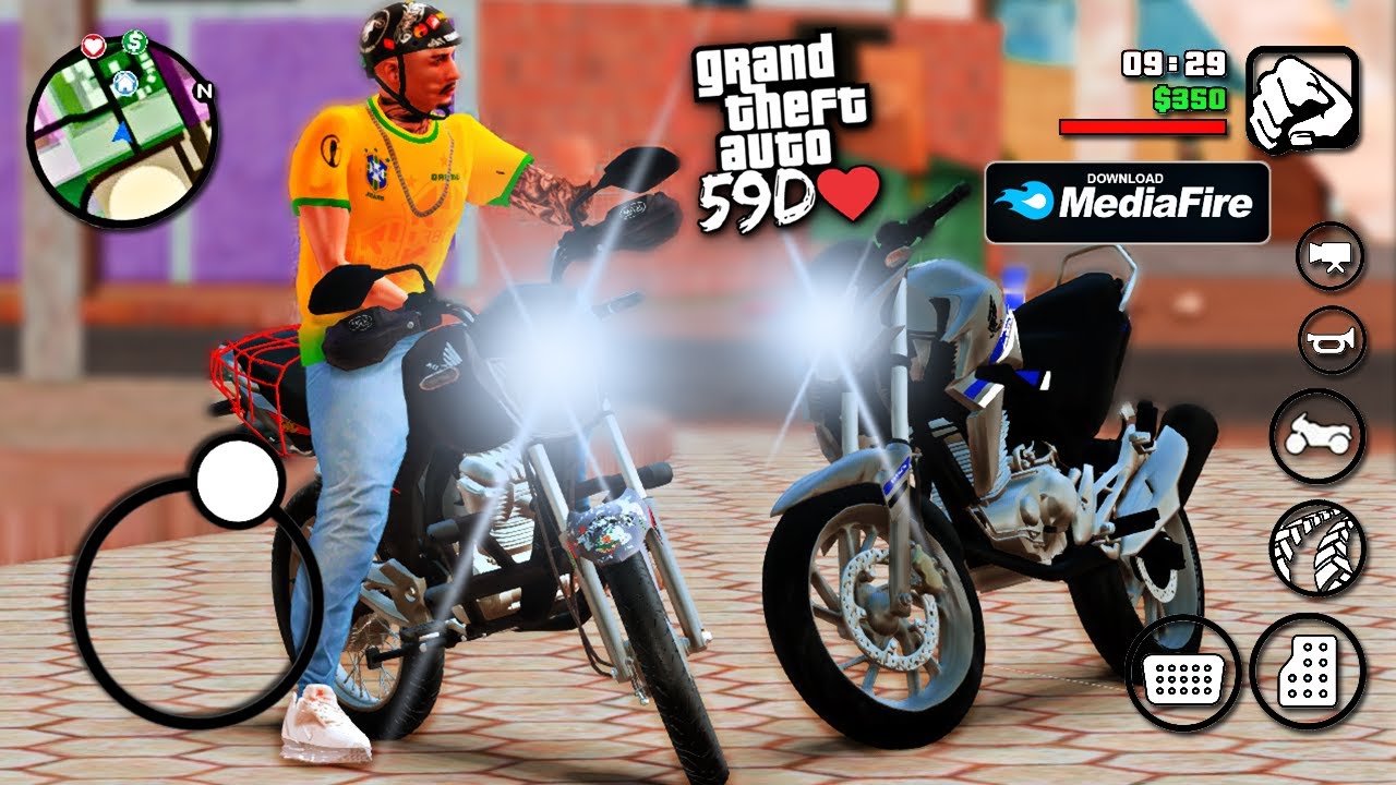 😱SAIUU!!! GTA MOTOVLOG 59D APENAS 500MB COM GRÁFICO, VÁRIAS MOTOS, SKIN E  MAIS - PC FRACO 2023 