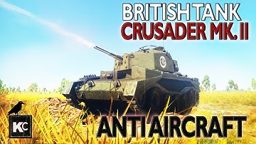 War Thunder - Little Mouse (Crusader AA MKII) survive from BIG Cat (Panther D)