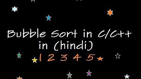 Bubble sort c++ URDU(hindi)