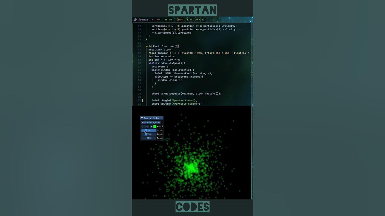 Particles in C++ #coding #programming #education - YouTube