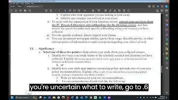 Assignment #4: The Rough Draft (Significance)