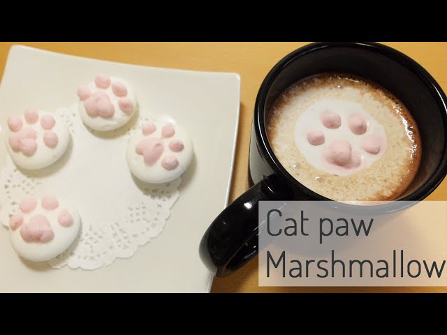 肉球マシュマロを手作りしてプレゼント