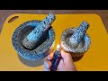 How To Cure Condition And Season Mortar And Pestle For First Time Use Molcajete