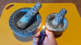 How To Cure Condition And Season Mortar And Pestle For First Time Use Molcajete
