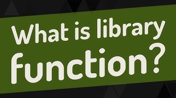 What is library function?
