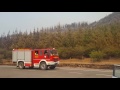 Caravana de bomberos al sur de chile