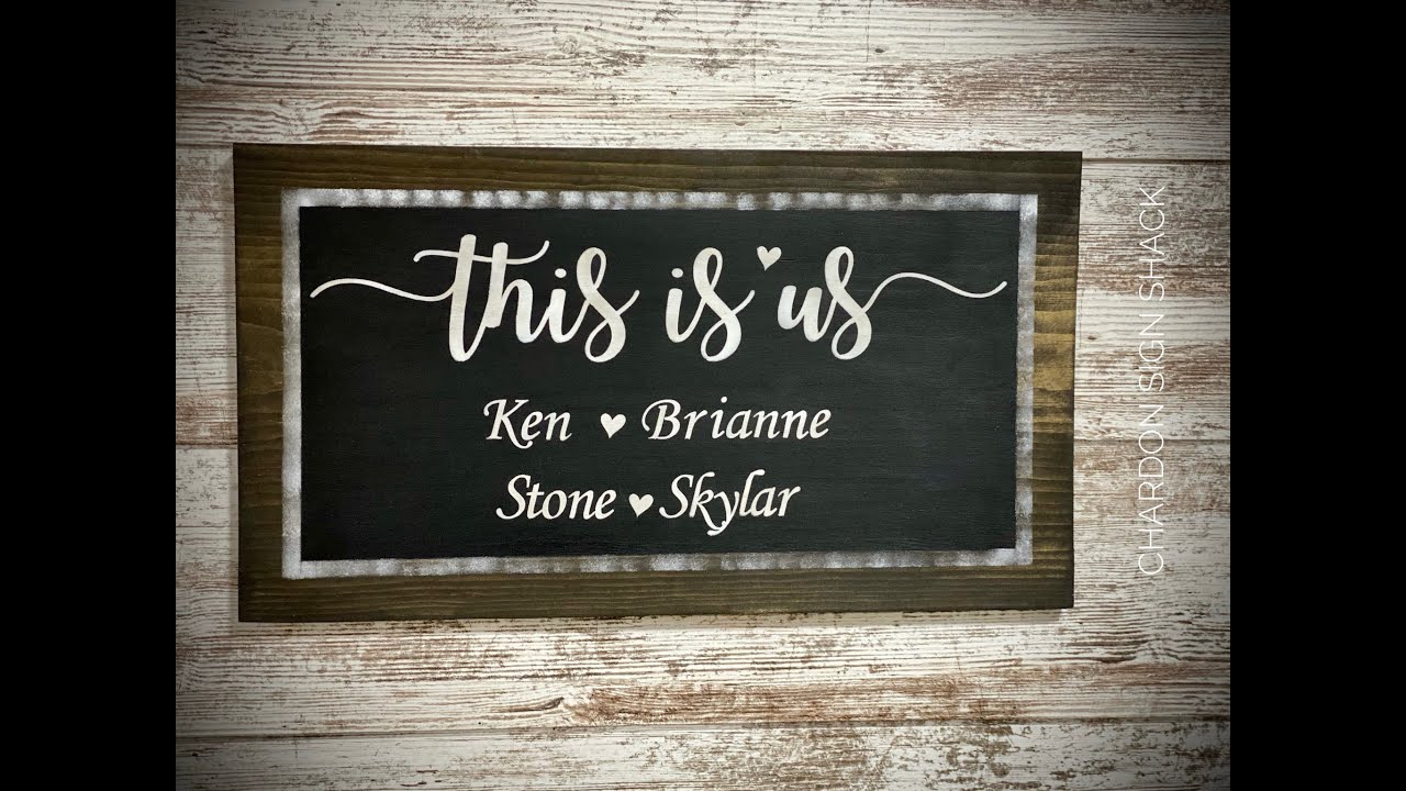 This is us personalized sign YouTube