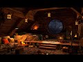 Cozy attic ambience  indoor rain sounds with thunderstorm for sleeping study and relaxation