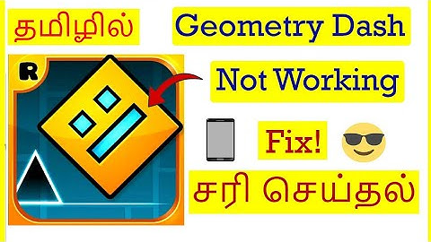 How to Fix Geometry Dash Game Not Working Problem in Android Mobile Tamil | VividTech