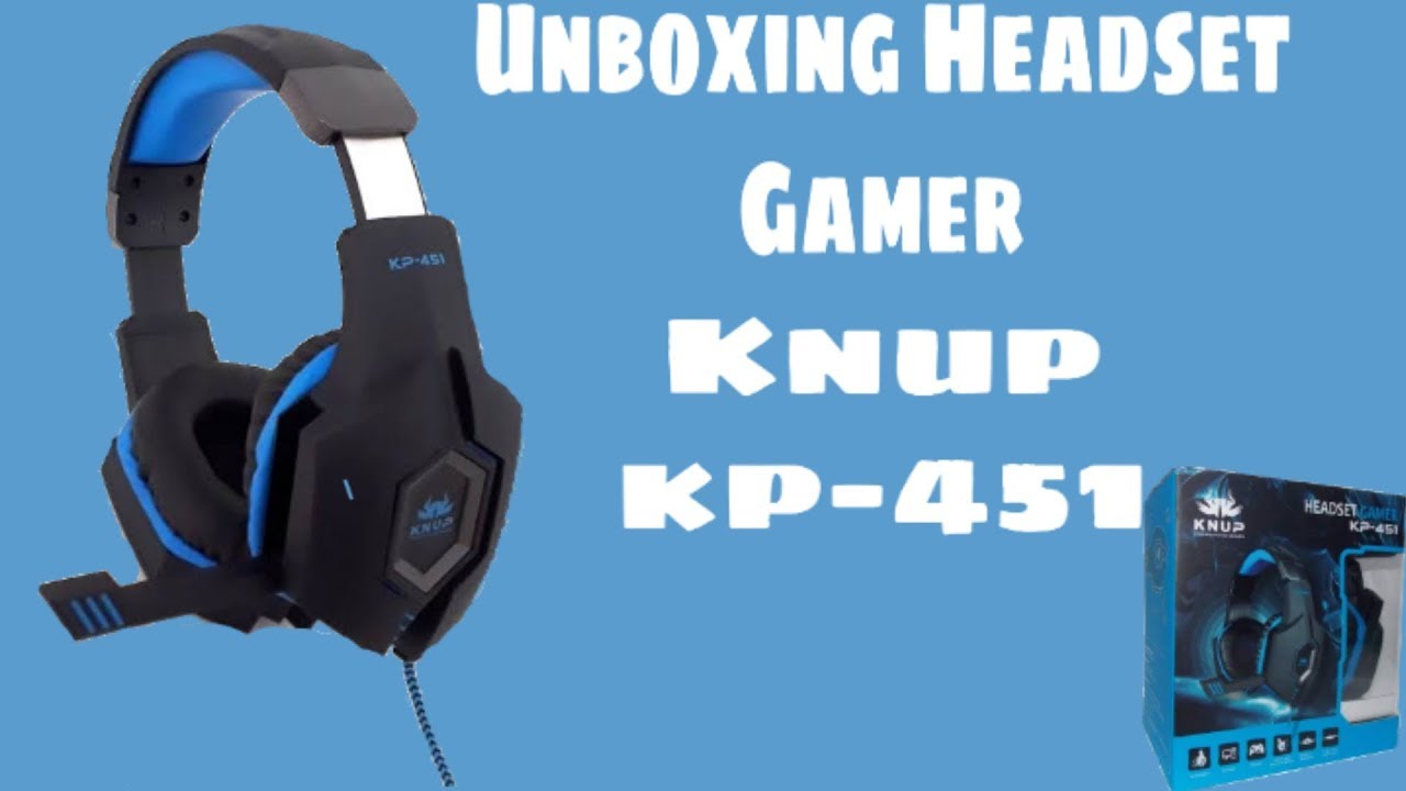 Unboxing headset gamer para celular,pc,ps4,xbox one.knup kp451 YouTube