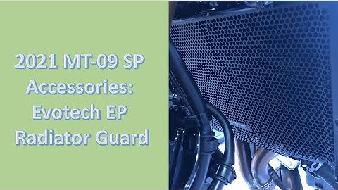 Must-have Evotech EP Radiator Guard For 2021 MT-09 SP!