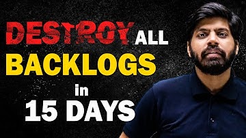 How to Cover Backlogs for JEE/NEET in 15 Days 😎 | FASTEST Way to Clear Backlogs | eSaral