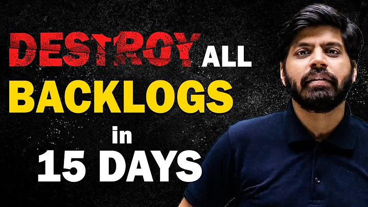 How to Cover Backlogs for JEE/NEET in 15 Days 😎 | FASTEST Way to Clear Backlogs | eSaral