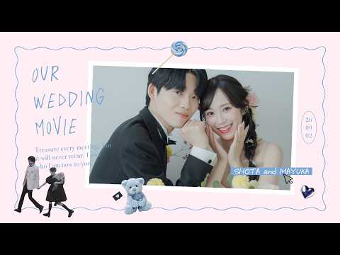 【結婚式オープニングムービー】「シュガー」　Canvaテンプレート / 自作 / iPhoneだけで可愛くつくれる