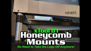 xTool D1 & Pro Honeycomb Mounts and other Parts with Demonstrations