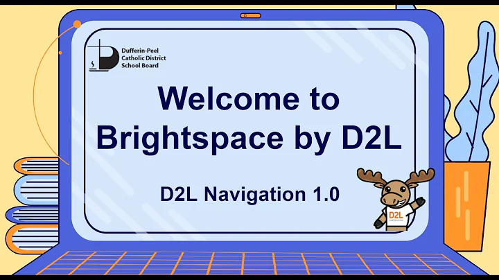 Basic D2L course homepage navigation