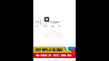 ECET 2025 Maths Guide | How to Score High & Get the Best Rank! 🚀 | Q-190 Explained