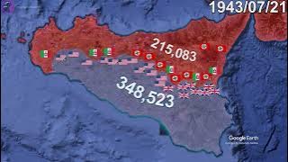 Allied Invasion of Sicily in 1 minute using Google Earth