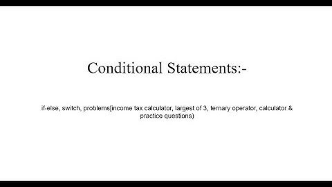 DSA in JAVA Day3- Conditional Statements(if-else, switch, ternary operator, calculator & questions)