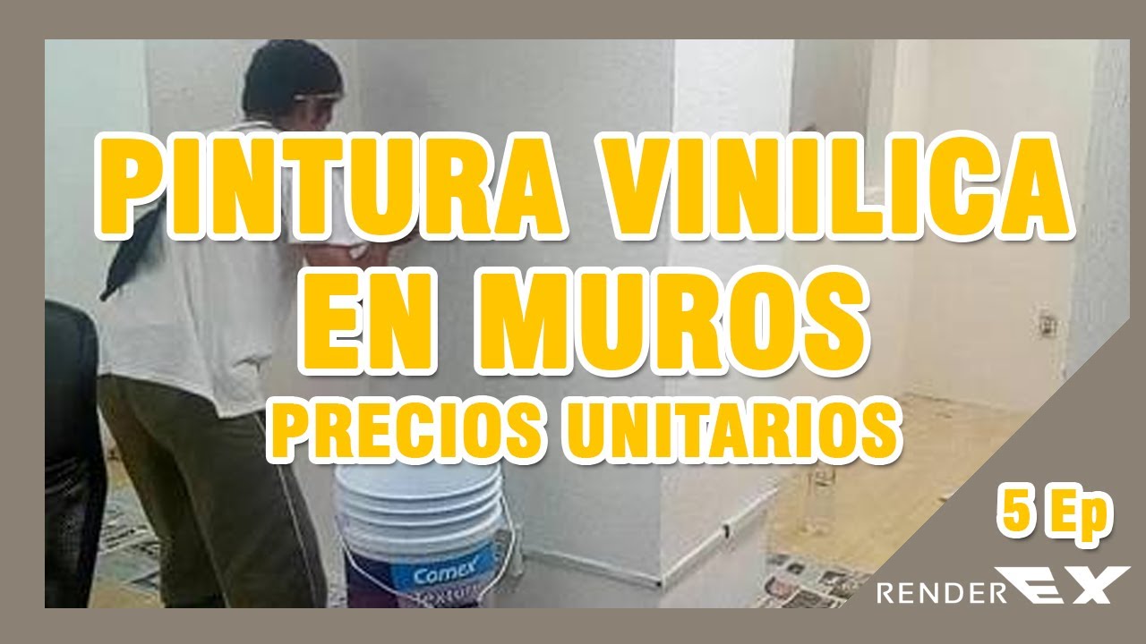 Pintura vinilica vinimex a dos manos | Precios unitarios - YouTube