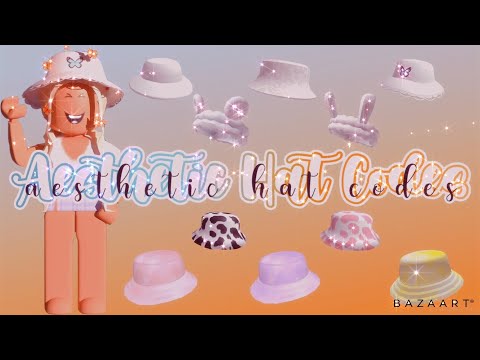 Aesthetic Hat Codes Roblox Bloxburg Youtube - yellow bucket hat roblox