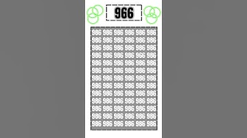 Find the number 966 only 5 seconds 💯 🔥🔥🔥#foryou #viralshort #foryourpage @Quizland8