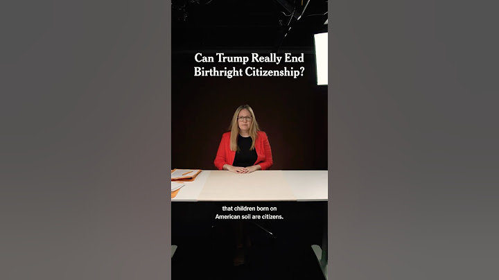 Can Trump Really End Birthright Citizenship?