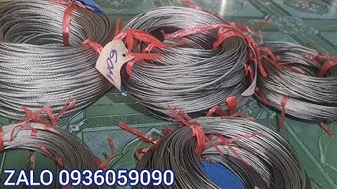 Cáp inox 304 bẫy thú rừng. Cáp inox mềm dẻo bẫy chồn. Cáp inox mềm dẻo bẫy heo rừng. cáp inox 304.