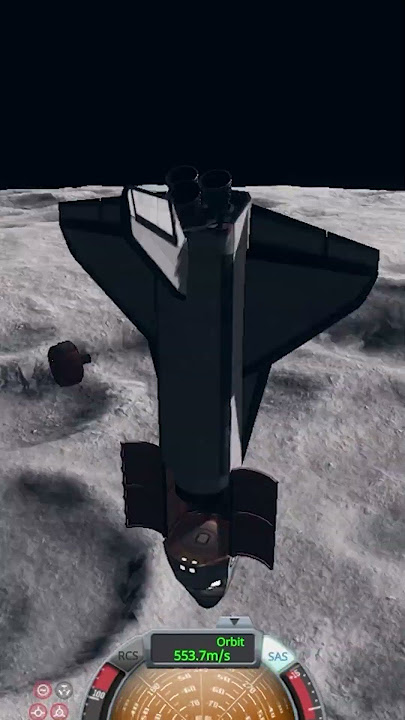 100% Reusable Space Shuttle to the Mun in KSP!