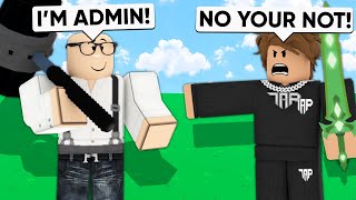 Fake ADMIN Tried to BAN Me, So I 1v1'd Him.. (Roblox Bedwars)