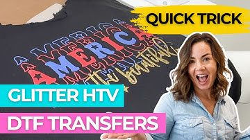 Quick Trick:  Make Glitter DTF Transfers (Without Making a Mess)