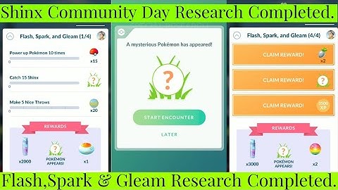 Flash, Spark and Gleam Shinx Community Day Special Research Pokemon Go | Shinx Community Day