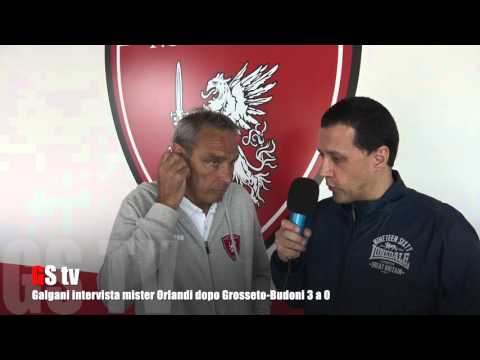 Gs Tv - Galgani intervista mister Orlandi dopo Grosseto-Budoni 3 a 0