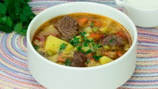 Soupe de boeuf et légumes- toute la famille demandera en plus!| Savoureux.tv