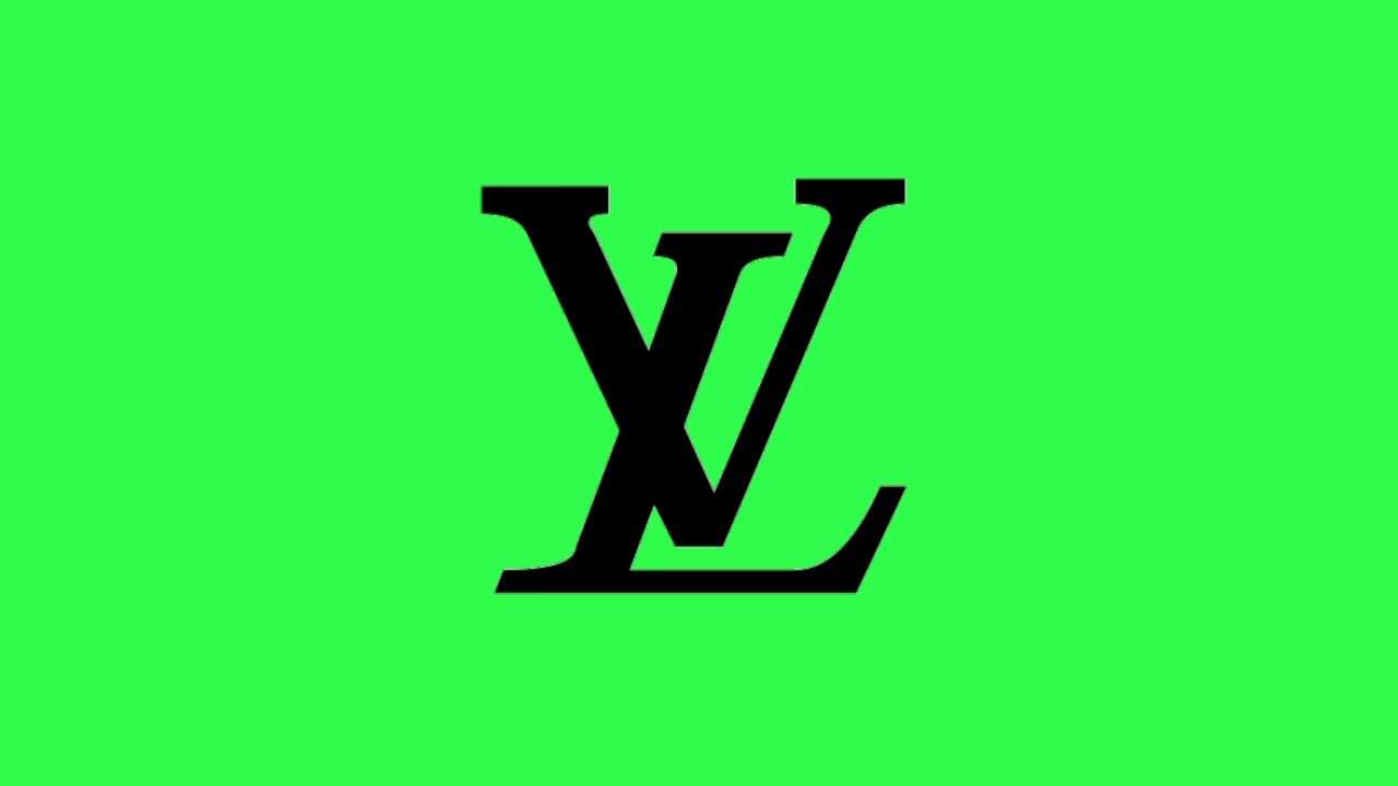 Louis Vuitton Logo in Green Screen