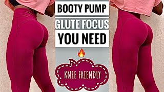 Get A BIGGER BUTT NATURALLY(REAL RESULTS) Not THIGHS~Glute Focus Bubble butt-Knee Friendly-No Squats