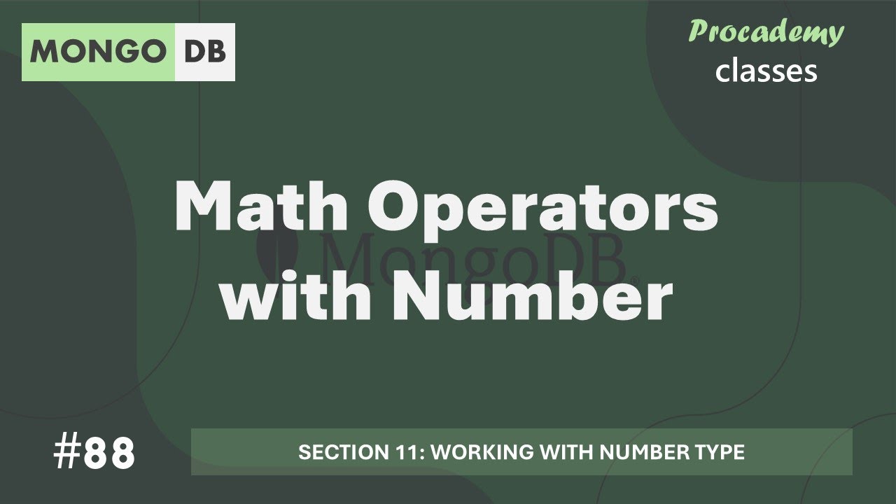 Working With Numbers In Math #88 Math Operation with Numbers | Working with Number Type | MongoDB ...
