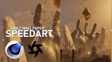ETH HAND I Everyday/Daily render I Cinema4D and Octane render Speedart I Damongraphics