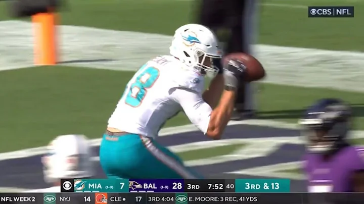 Mike Gesicki does the worst Griddy in NFL History ...