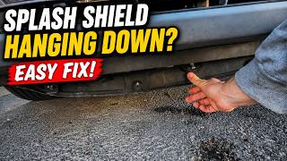 Quick Fix for a Dragging Splash Shield or Undertray No Tools Needed
