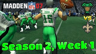 Orlando Cross' Debut!  | Albuquerque Vipers Madden 07 Franchise | Season 2, Week 1