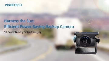 INSEETECH 1080P Solar Wireless Backup Camera--Power Saving 365 Days Standby